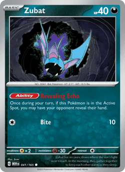 Carte Pokémon Nosferapti #041 — Pokémon 151