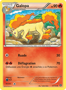 Carte Pokémon Galopa #17 — Offensive Vapeur