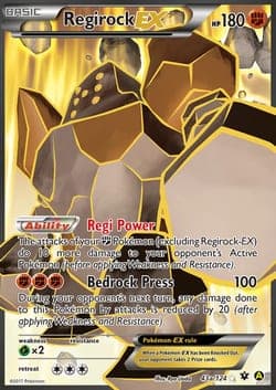 Carte Pokémon Regirock EX #43a — Impact des Destins