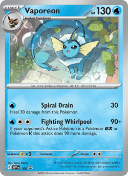 Carte Pokémon Aquali #168 — Promos Écarlate et Violet