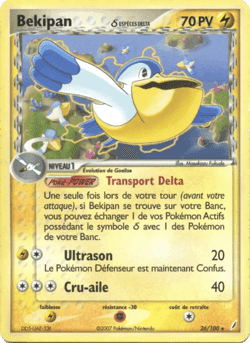 Carte Pokémon Bekipan δ #26 — Gardiens de Cristal