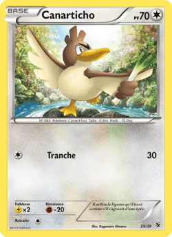 Carte Pokémon Canarticho #25 — Bienvenue à Kalos