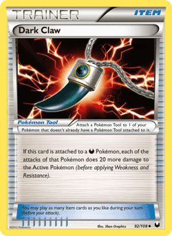 Carte Pokémon Griffe Obscure #92 — Explorateurs Obscurs