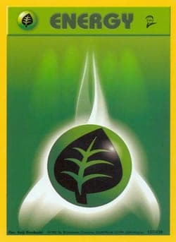 Carte Pokémon Grass Energy #127 — Base Set 2