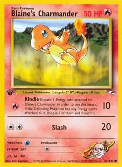 Carte Pokémon Blaine's Salamèche #61 — Gym Heroes