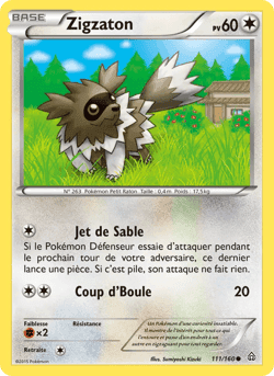 Carte Pokémon Zigzaton #111 — Primo-Choc