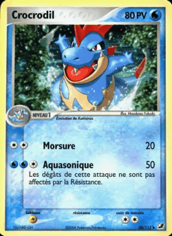 Carte Pokémon Crocrodil #38 — Forces Cachées