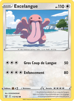 Carte Pokémon Excelangue #113 — Styles de Combat