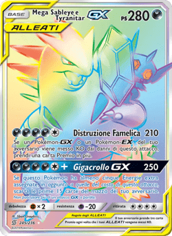 Carte Pokémon Méga-Ténéfix et Tyranocif GX #245 — Harmonie des Esprits