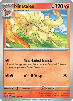 Carte Pokémon Feunard #009 — Chaos Ascendant