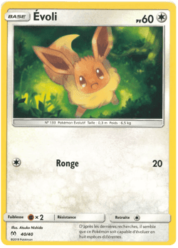 Carte Pokémon Évoli #40 — 2019 Promo McDonald's
