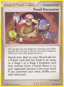 Carte Pokémon Excavateur de fossiles #82 — Aube Majestueuse