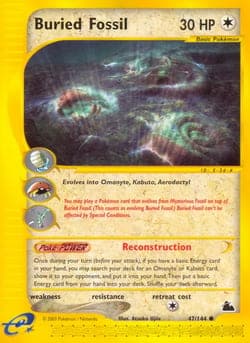 Carte Pokémon Buried Fossil #47 — Skyridge