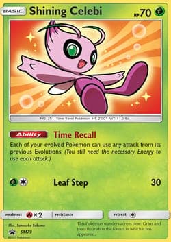 Carte Pokémon Celebi Brillant #SM79 — Promos Soleil et Lune