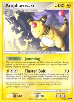 Carte Pokémon Ampharos #1 — POP 7