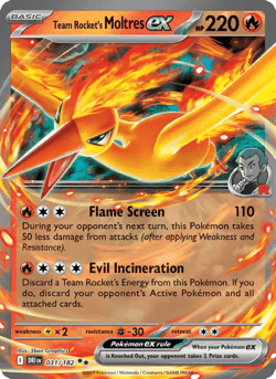 Carte Pokémon Sulfura-ex de la Team Rocket #031 — Rivalités Destinées