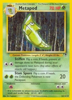 Carte Pokémon Metapod #54 — Legendary Collection