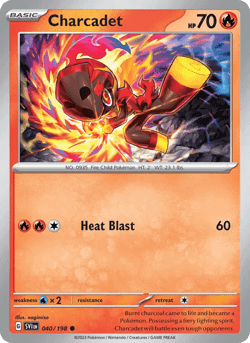Carte Pokémon Charbambin #040 — Écarlate et Violet