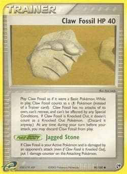 Carte Pokémon Fossile griffe #90 — Tempête de Sable