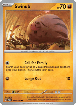 Carte Pokémon Marcacrin #077 — Aventures Ensemble
