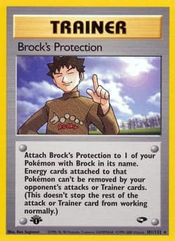 Carte Pokémon Brock's Protection #101 — Gym Challenge