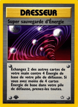 Carte Pokémon Super sauvegarde d'Énergie #89 — Neo Genesis