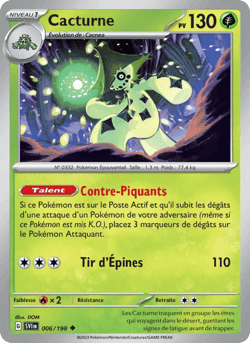 Carte Pokémon Cacturne #006 — Écarlate et Violet