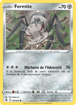 Carte Pokémon Fermite #184 — Poing de Fusion