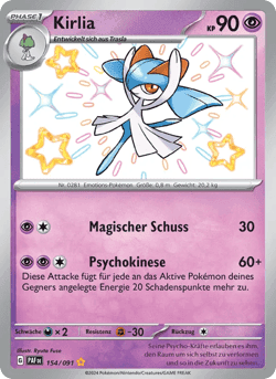 Carte Pokémon Kirlia #154 — Destinées de Paldea
