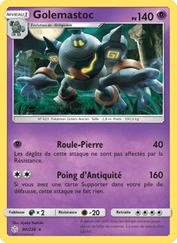Carte Pokémon Golemastoc #90 — Éclipse Cosmique