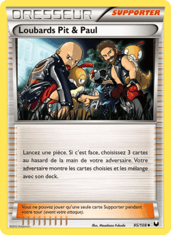 Carte Pokémon Loubards Pit & Paul #95 — Explorateurs Obscurs
