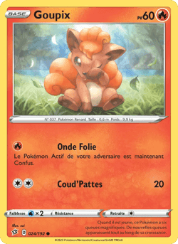 Carte Pokémon Goupix #24 — Clash des Rebelles
