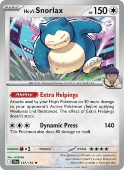 Carte Pokémon Ronflex de Nabil #117 — Aventures Ensemble