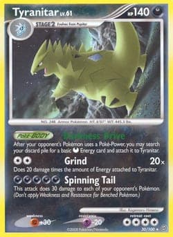 Carte Pokémon Tyranocif #30 — Tempête