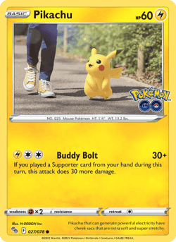 Carte Pokémon Pikachu #027 — Pokémon GO