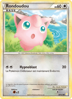 Carte Pokémon Rondoudou #68 — HeartGold SoulSilver