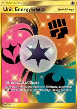 Carte Pokémon Énergie Unitaire FightingDarknessFairy #146 — Lumière Interdite
