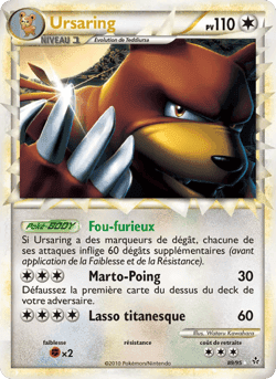 Carte Pokémon Ursaring #89 — Déchaînement
