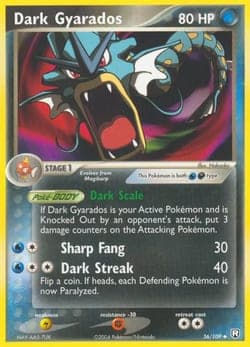Carte Pokémon Dark Gyarados #36 — EX Team Rocket Returns