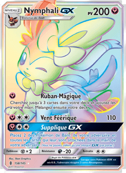 Carte Pokémon Nymphali GX #158 — Gardiens Ascendants