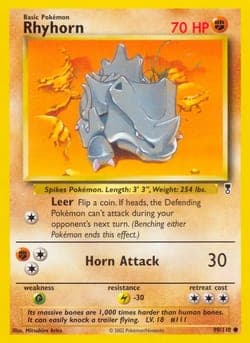 Carte Pokémon Rhyhorn #90 — Legendary Collection