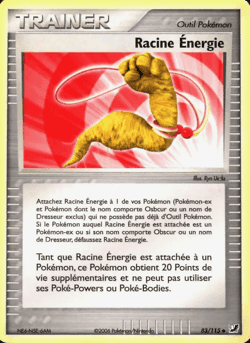 Carte Pokémon Racine Énergie #83 — Forces Cachées