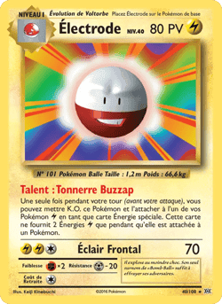 Carte Pokémon Électrode #40 — Évolutions