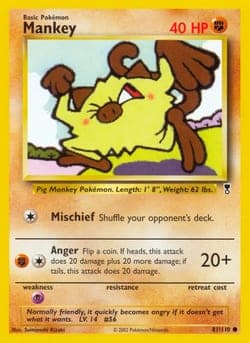 Carte Pokémon Mankey #81 — Legendary Collection
