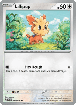 Carte Pokémon Ponchiot #074 — Flamme Blanche