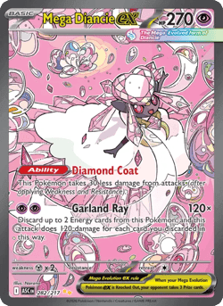 Carte Pokémon Méga-Diancie-ex #282 — Héros Transcendants
