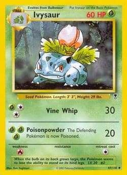 Carte Pokémon Ivysaur #47 — Legendary Collection