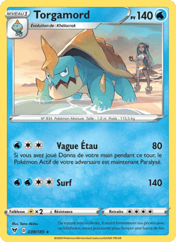 Carte Pokémon Torgamord #39 — Voltage Éclatant