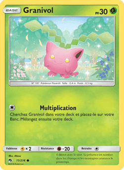Carte Pokémon Granivol #11 — Tonnerre Perdu