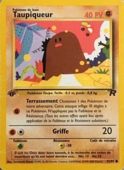 Carte Pokémon Taupiqueur #52 — Team Rocket
